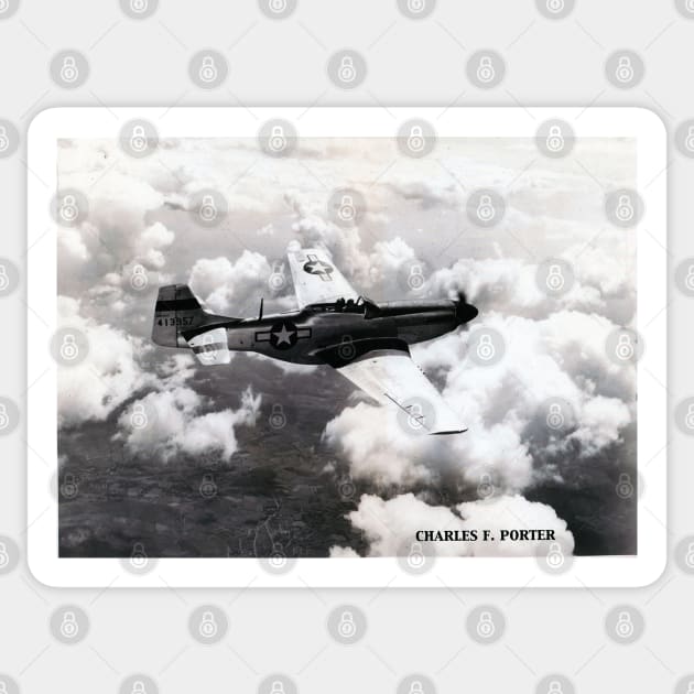 P51 1944 Air to Air Sticker by Funky Aviation